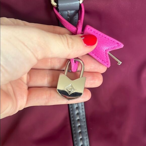 Vera Bradley Midtown Tote Burgundy - Picture 4 of 11